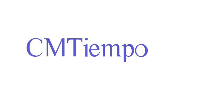 CMTiempo Font Download