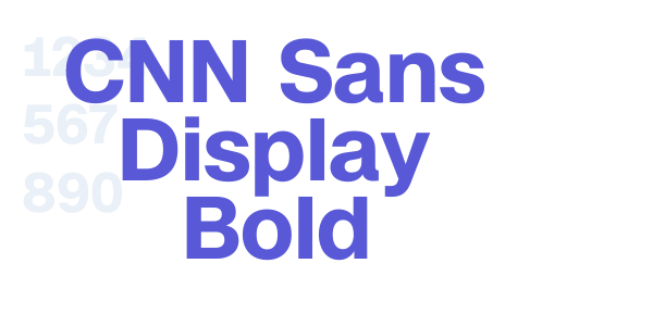 CNN Sans Display Bold font free