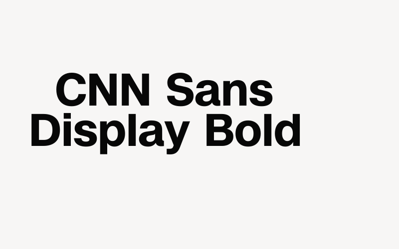 CNN Sans Display Bold Font