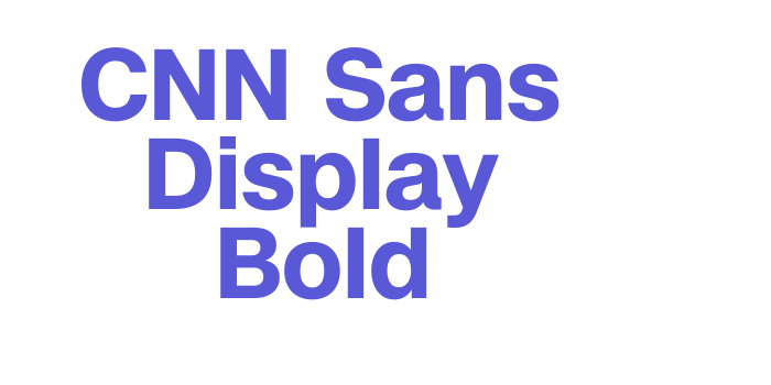 CNN Sans Display Bold Font Download