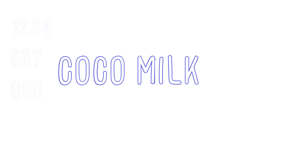 COCO MILK font