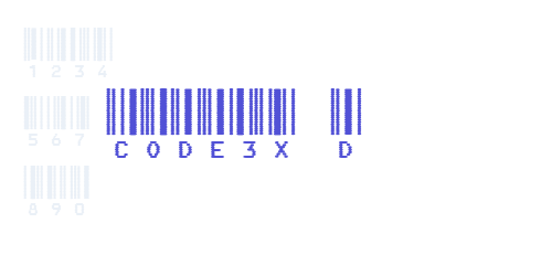CODE3X D-font-download