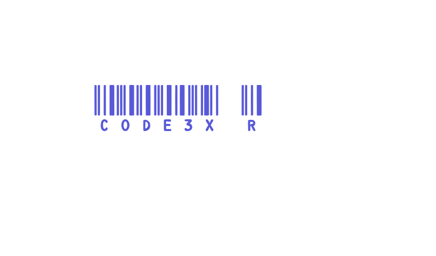 CODE3X R Font Download