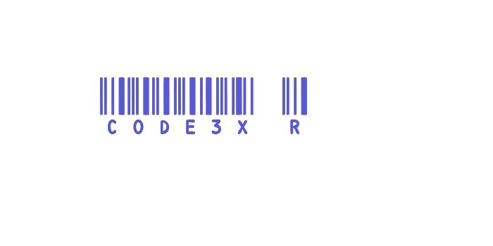 CODE3X R Font Download