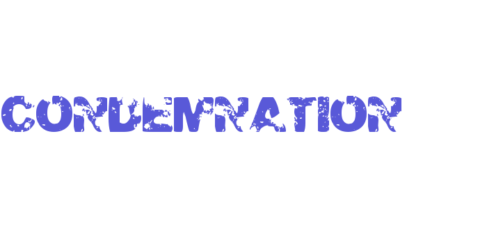 CONDEMNATION Font Download