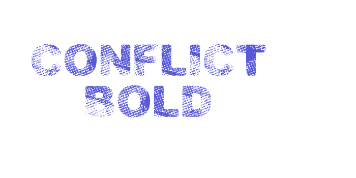 CONFLICT Bold Font Download