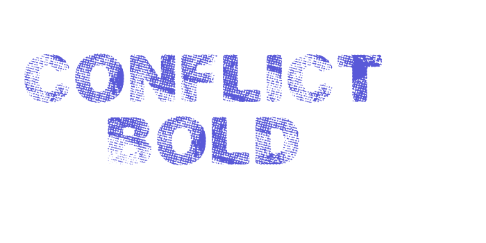 CONFLICT Bold Font