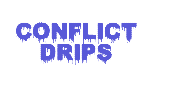 CONFLICT DRIPS Font Download