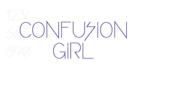 CONFUSION GIRL font free