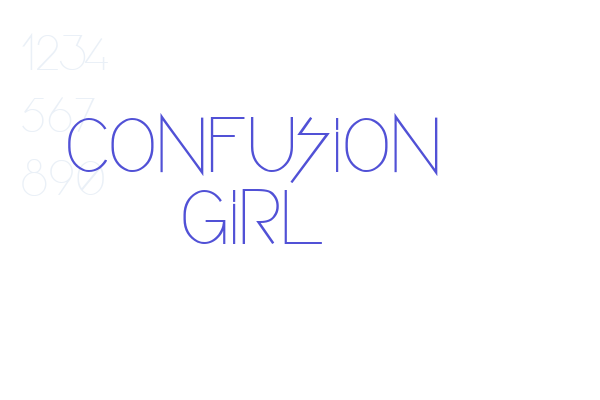 CONFUSION GIRL Font Download