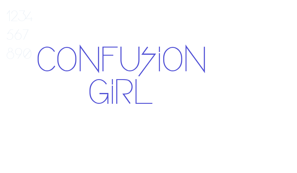 CONFUSION GIRL-font-download