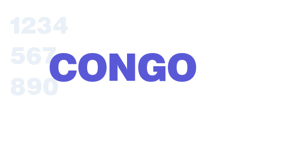 CONGO font free