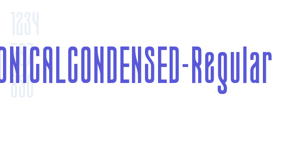 CONICALCONDENSED-Regular font free