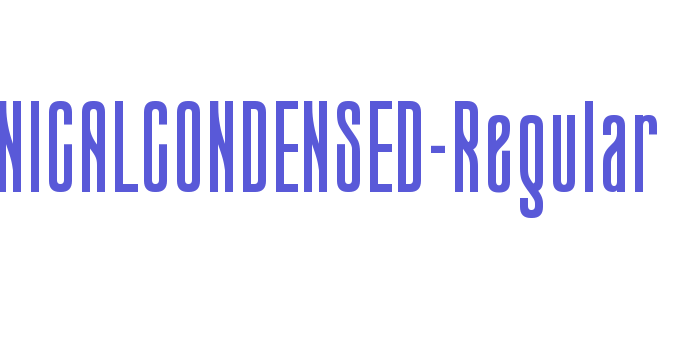 CONICALCONDENSED-Regular Font