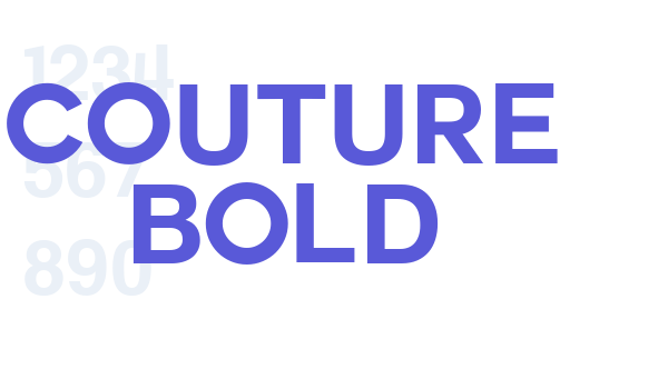 COUTURE Bold font free