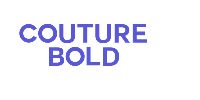 COUTURE Bold Font Download