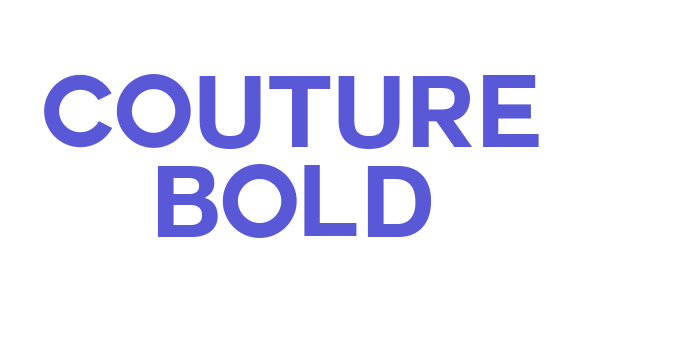 COUTURE Bold Font