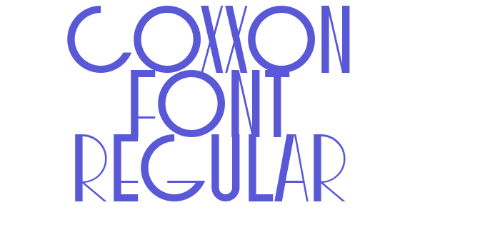 COXXON Font Regular Font