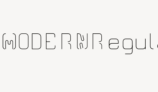 CR21MODERNRegular Font