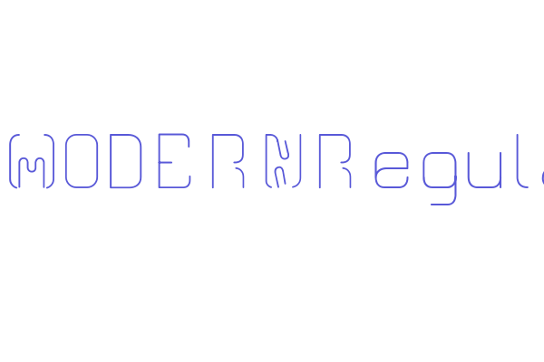 CR21MODERNRegular Font