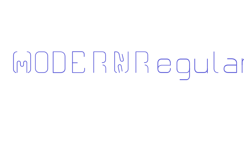 CR21MODERNRegular Font