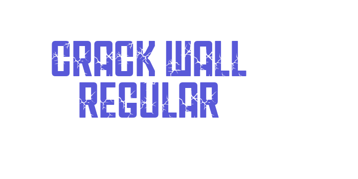 CRACK WALL Regular Font Download