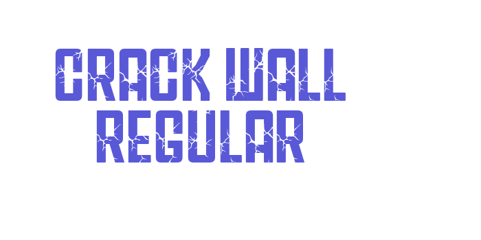 CRACK WALL Regular Font