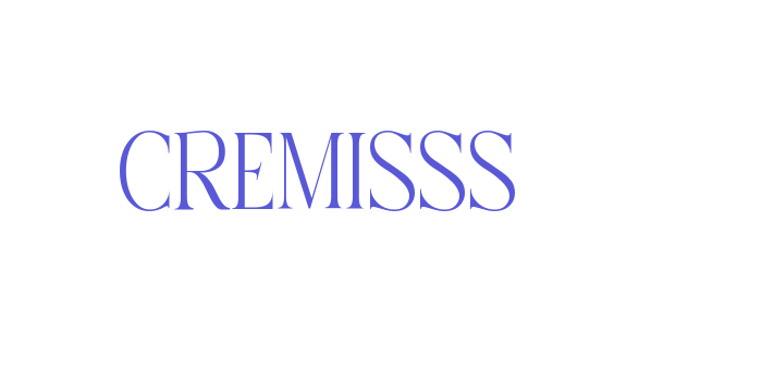 CREMISSS Font