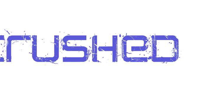 CRUSHED Font Download