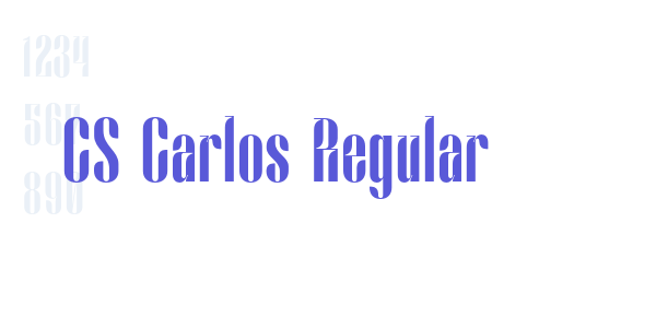 CS Carlos Regular font free