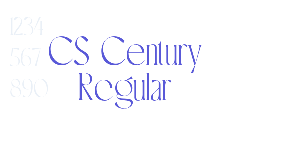 CS Century Regular font free