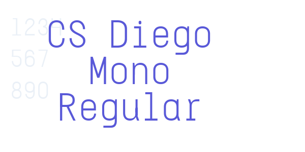 CS Diego Mono Regular font free