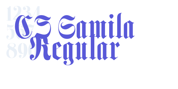 CS Gamila Regular font free