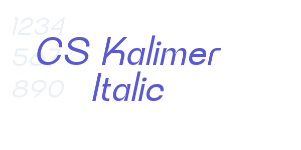 CS Kalimer Italic font free