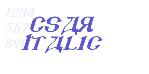 CSAR Italic font free