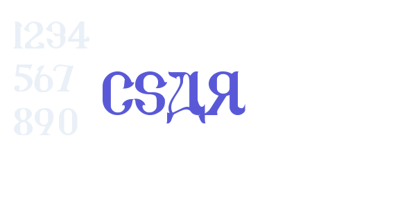 CSAR font free