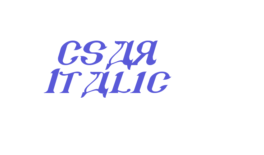 CSAR Italic Font Download