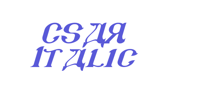 CSAR Italic Font Download