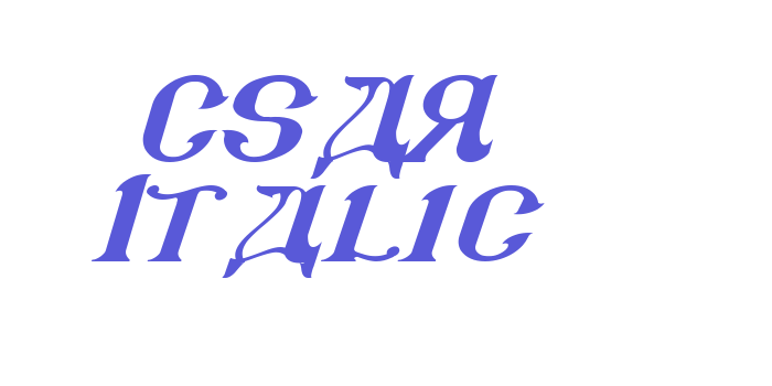 CSAR Italic Font