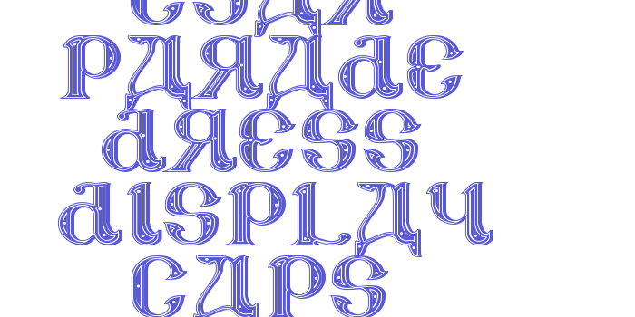 CSAR PARADE DRESS (Display Caps) Font Download