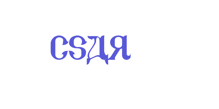 CSAR Font