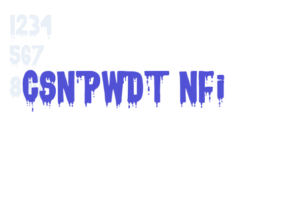 CSNPWDT NFI Font Download