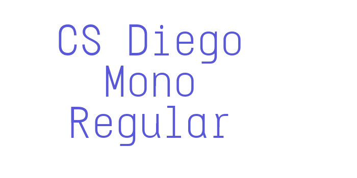 CS Diego Mono Regular Font Download