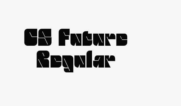 CS Future Regular Font