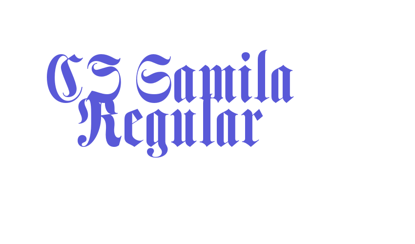 CS Gamila Regular Font Download