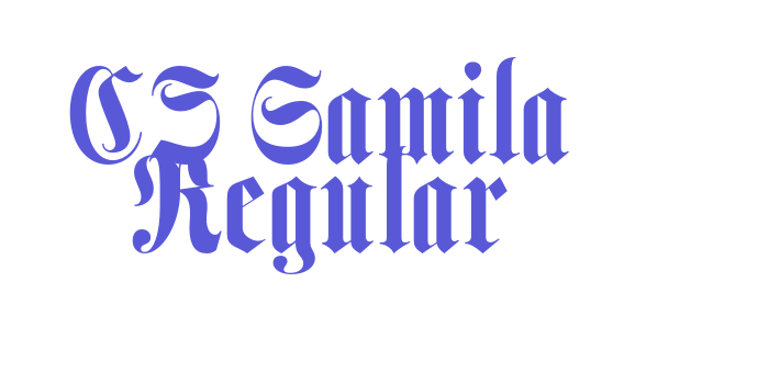 CS Gamila Regular Font Download