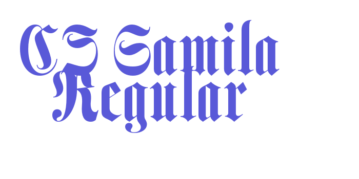 CS Gamila Regular Font