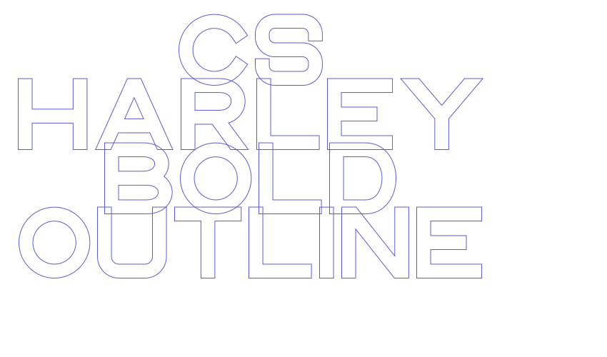 CS Harley Bold Outline Font Download