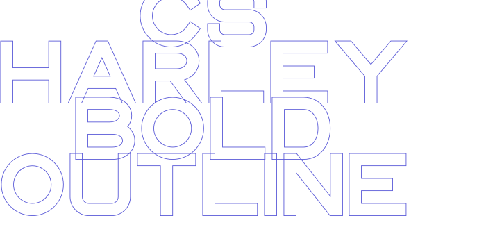 CS Harley Bold Outline Font Download