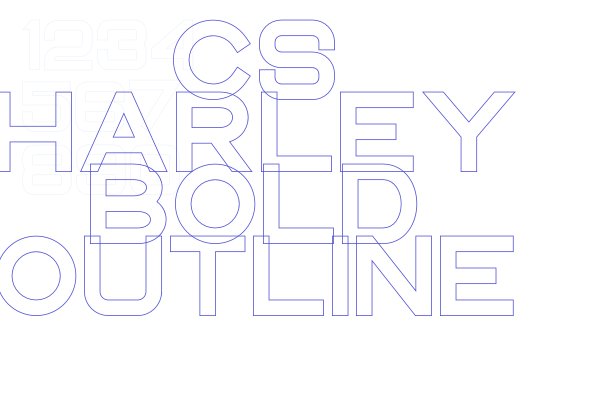 CS Harley Bold Outline